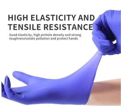 Hospital Work Exam Blue Nitryl Sterile Protective Working Surgical Powder Free Hand Examination Safety Medical Nitrile Disposable Gloves Prices