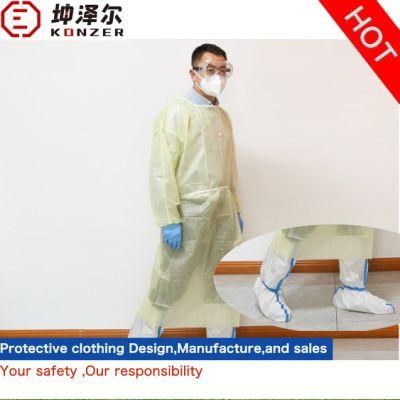 High Air Permeability Excellent Konzer Carton Disposable Chemical Nonwoven Coverall