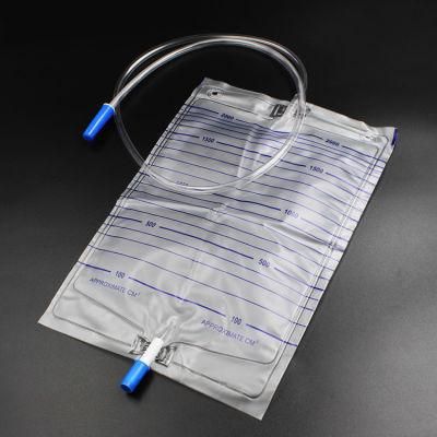 Medical Urine Collection Drainage Bag with Pull-Push Valve