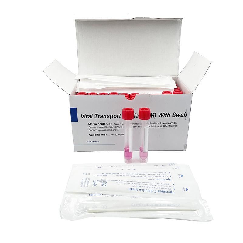 Virus Specimen Collection Kit Nasal Throat Swab Sampling Tube Virus Collection Universal Transport Medium Rna