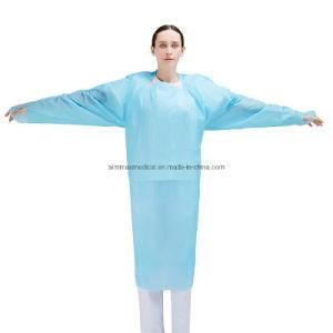 PPE Nurse Inspect Troubleshooting Disposable Waterproof safety CPE Plastic Isolation Gown