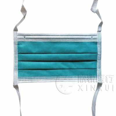 4-Ply Non-Woven Disposable Dental Face Mask with Tie-on Bands