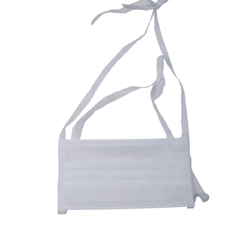 for Hospital Tie-on Style En14683 Type Iir CE Certification Disposable 3 Ply Surgical Non-Woven Medical Face Mask