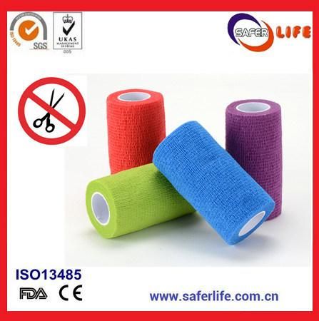 Cotton Printed Elastic Cohesive Bandage Self Adhesive Bandage