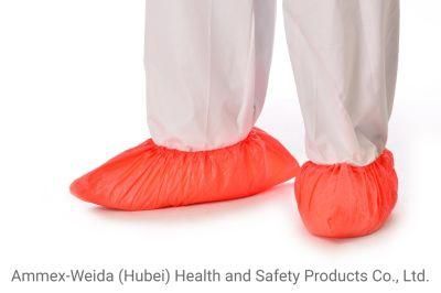 Waterproof and Dustproof Single Use Medical CPE Shoe Covers with Various Color for Hospital/Clinic