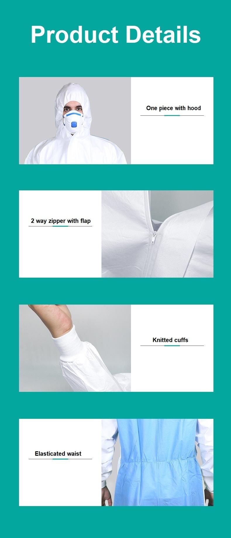 Disposable Safety Isolation Gown Medical SMS Painter Suit Coverall