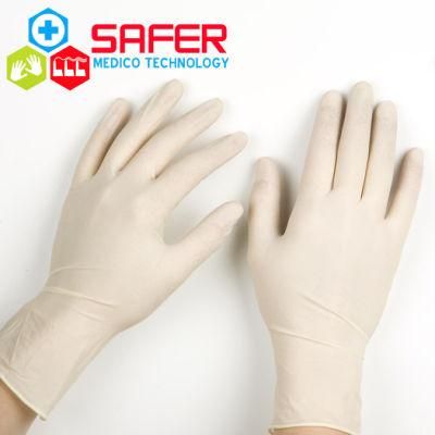 Textured 9 Inch 5 Mil Latex Powder Free Examination Gloves