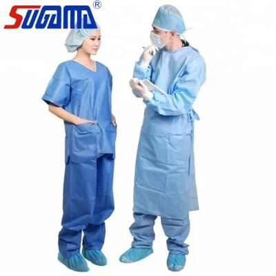 Disposable SMS Surgeon Gown Surgical Gown with Full Back