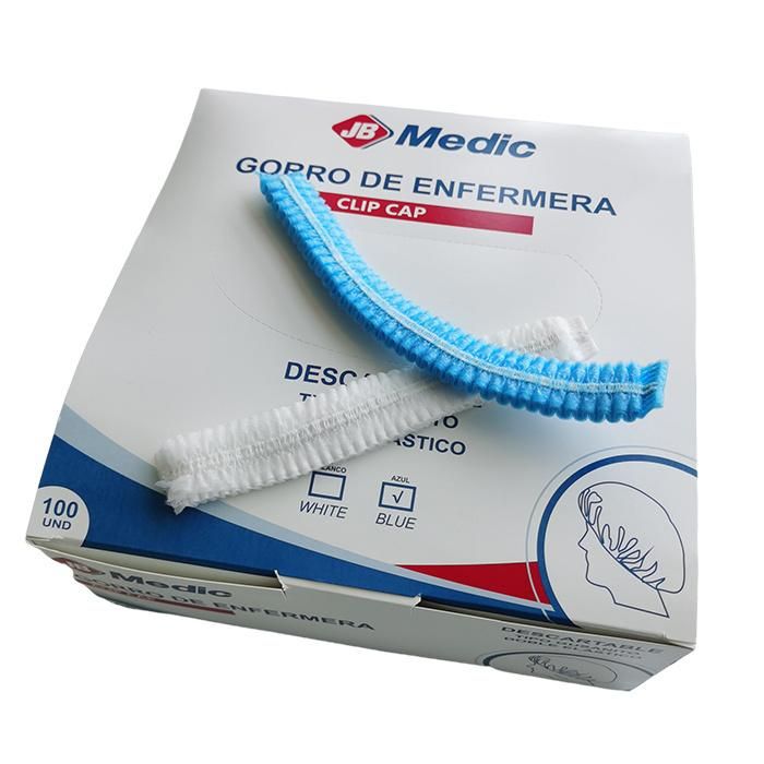 ISO CE FDA Certified Breathable Professional Supplier Fashion Color Workshop Polypropylene PP Disposable Surgical Non-Woven Nurses Bonnet Caps