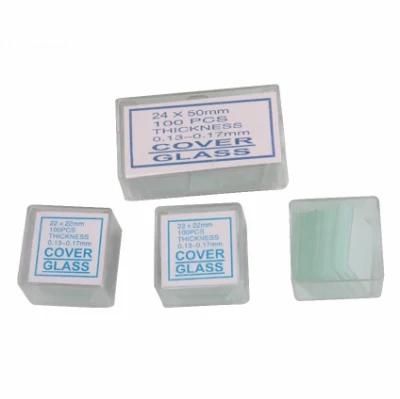 Laboratory Consumable Disposable Medical Microscope Slide Cover Glass with CE ISO Certificate