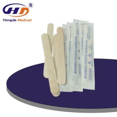 HD359 Adult Low Price Medical Disposable Wooden Non-Sterile Tongue Depressors