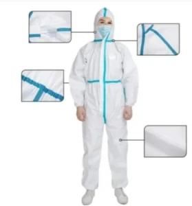 Factory Direct Sales Non-Woven Coverall with Cap Protecting Clothing