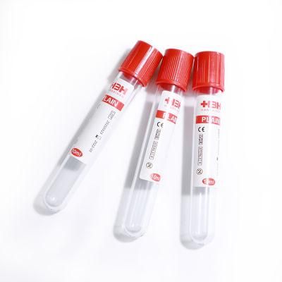 Convenient Good 3ml-8ml Vacuum Blood Collection Plain Tube in Plastic Tubes
