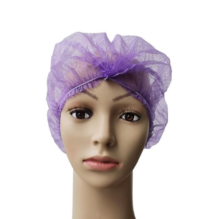 CE Certified Factory Protection Fashion Color SBPP Dust Proof Food Service Electronic Industry Disposable PP Non-Woven Head Protective Cover