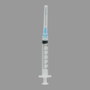 1ml 2ml Plastic Luer Slip Medical Disposable Syringe with Needle