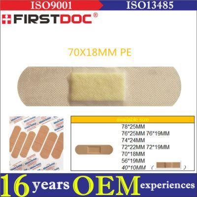 High Quality OEM 70*18mm PE Material Skin Color Adhesive Bandages