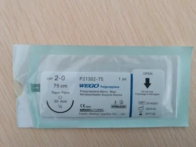 Wego Brand Polyprolene Surgical Suture Needle Length 37mm