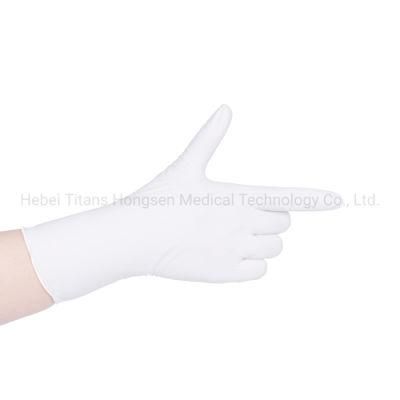 Wholesale Manufacture White Nitrile Powder Free Waterproof Gloves for Medical