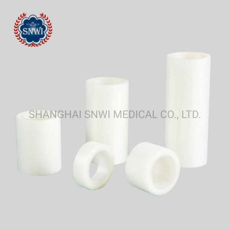 Medical Breathable PE Adhesive Surgical Tape Transpore White Surgical Tape/Silk Tape