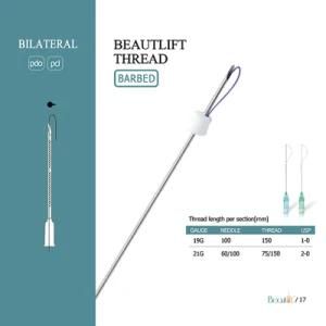 21g 60/100mm Bilateral Barbed Thread Face Lifting Thread Pdo Pcl Thread