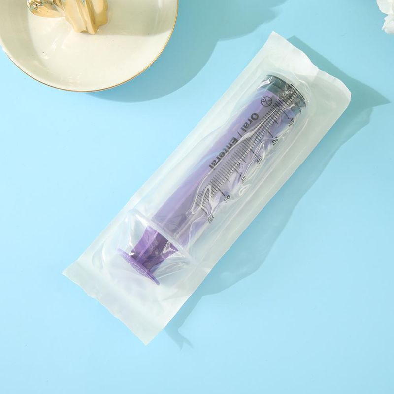Purple Medical Disposable Syringe 60ml for Feeding Syringe Mouth Feed