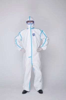 One-Piece Sterile Disposable Medical Protective Coverall Without Boot Cover