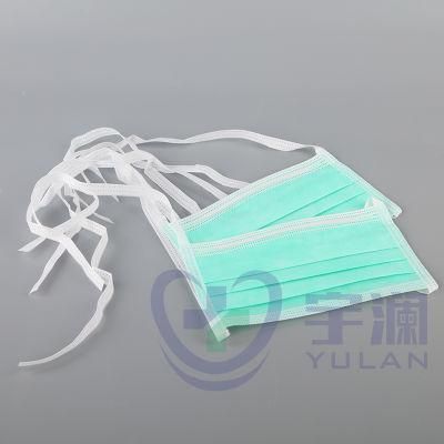 Disposable Medical Protective Surgical Face Mask with Tie on Type IIR