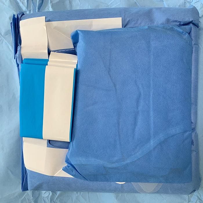 Angiography Drape Pack Sterile Operation Kit with Ce & ISO