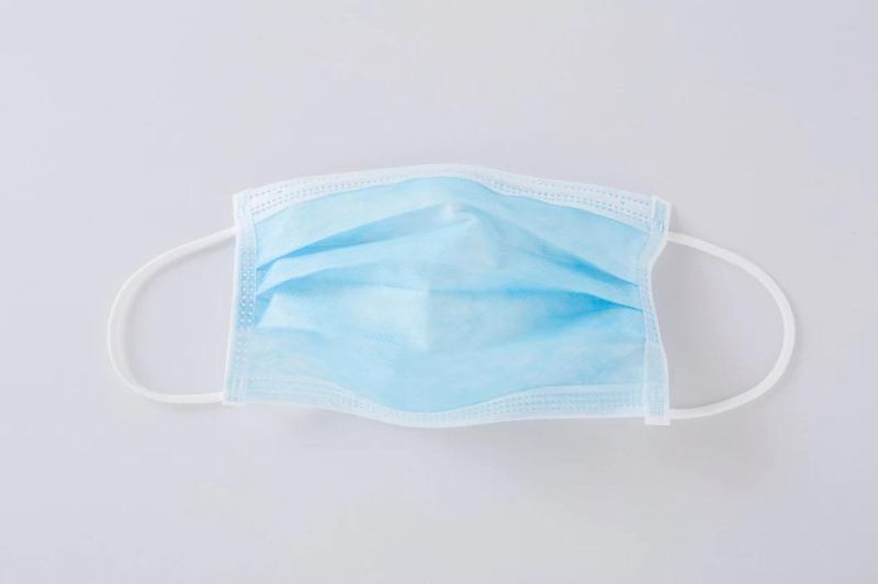 Factory Made Disposable 3 Ply Blue Color Face Mask Non-Woven Medical Surgical Face Mask
