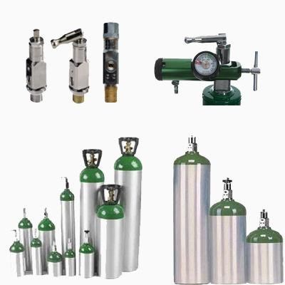Breathing Gas Aluminum Oxygen Air Cylinder Gas Can Medical Aluminum Oxygen Air Bottle Gas Container