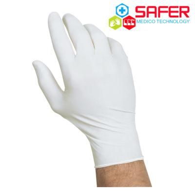 Medical Examination Nitrile Gloves in White with Powder Free