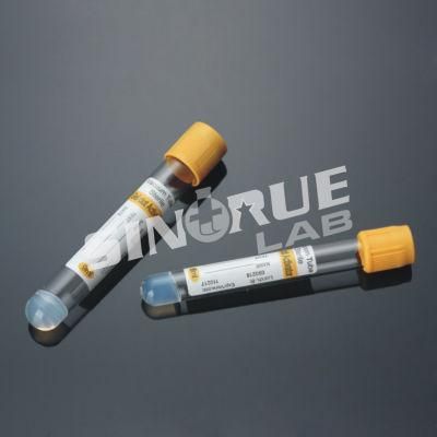 Yellow Cap Gel and Clot Activator Vacuum Blood Collection Tube