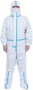 Disposable Protective Coverall Suit Long Full Body Isolation Suit Safety Work Gowns Clothing
