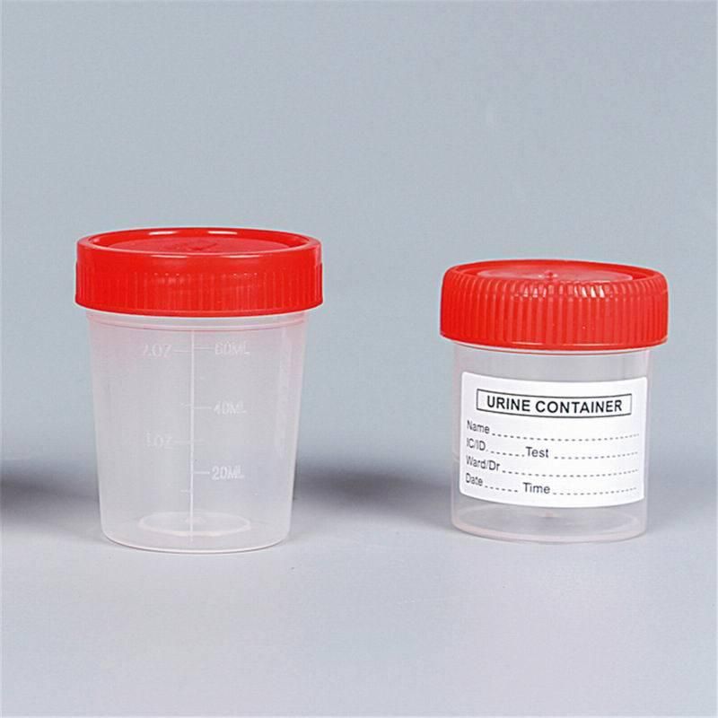 20ml, 30ml, 40ml, 60ml, 90ml, 100ml, 120ml Urine Cup Temperature Urine Test Cup Container