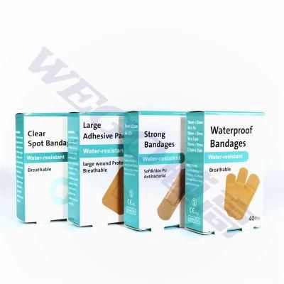 Customized Adhesive Bandages Finger Use PE Skin Color Standard Wound Plaster