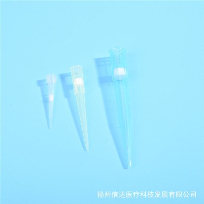 Medical Disposable Pipette Nozzle with Filter Element 10UL 200UL 1000UL Nozzle Tip