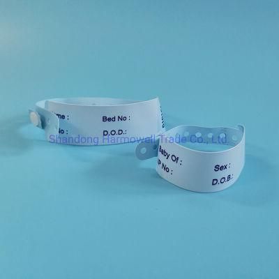 Medical Disposable Newborn Baby Mother Wristband ID Band ID Bracelets