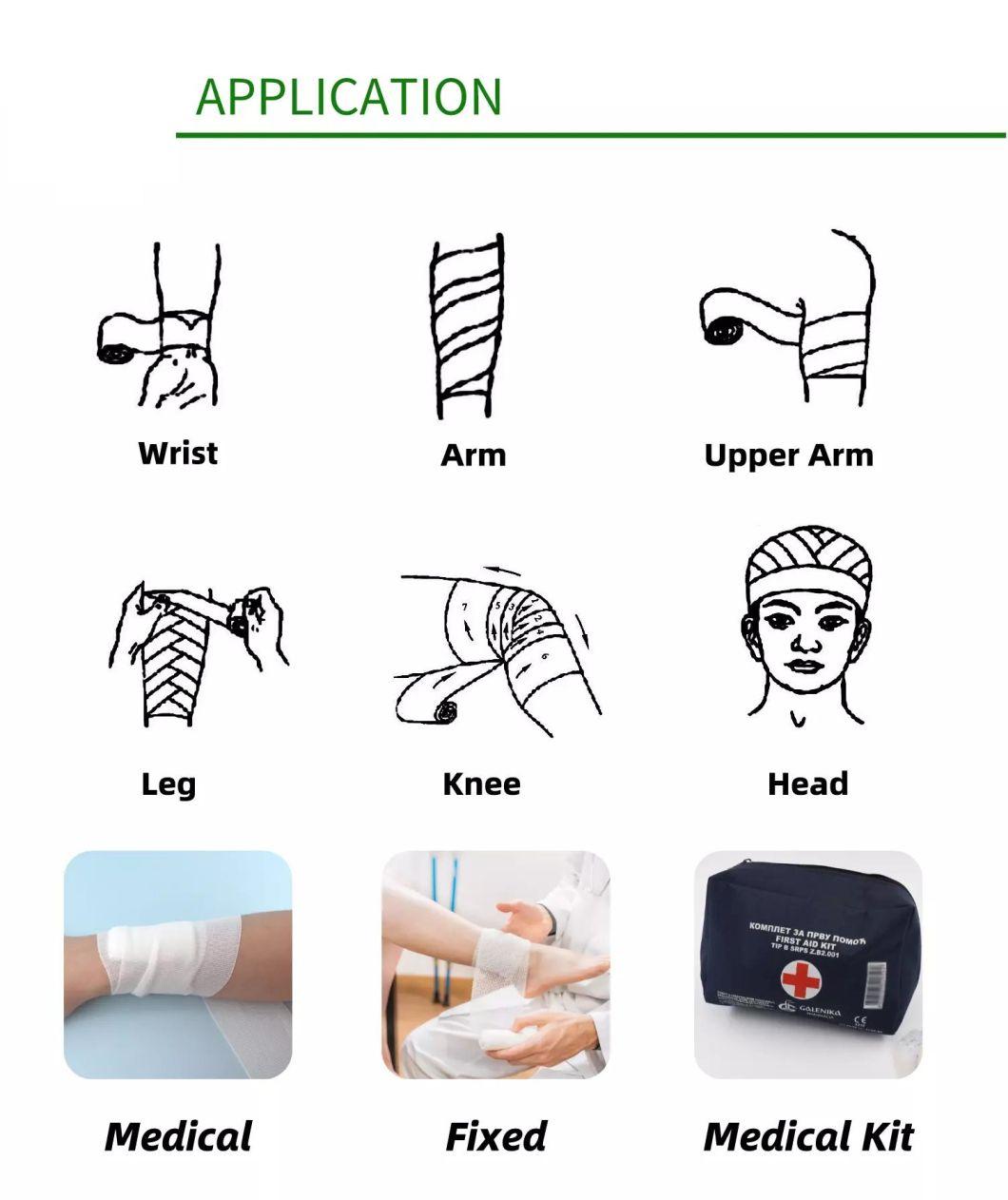 HD5 Absorbent Sterile Compress Crinkle Gauze Cotton Fluff Gauze Bandage