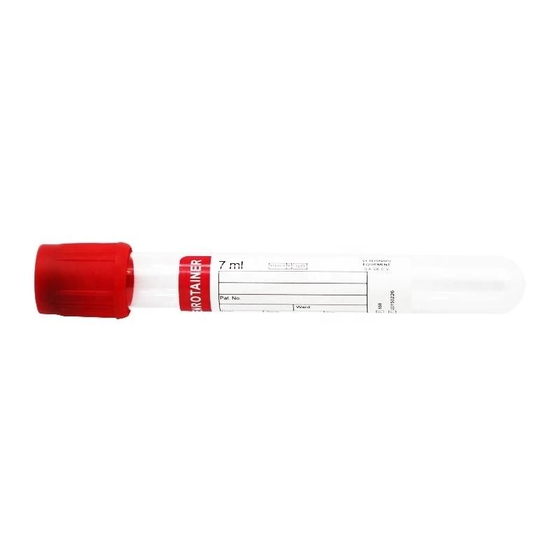 Disposable Vacuum Blood Collection Tube Medical Pet/ Glass Plain Tube