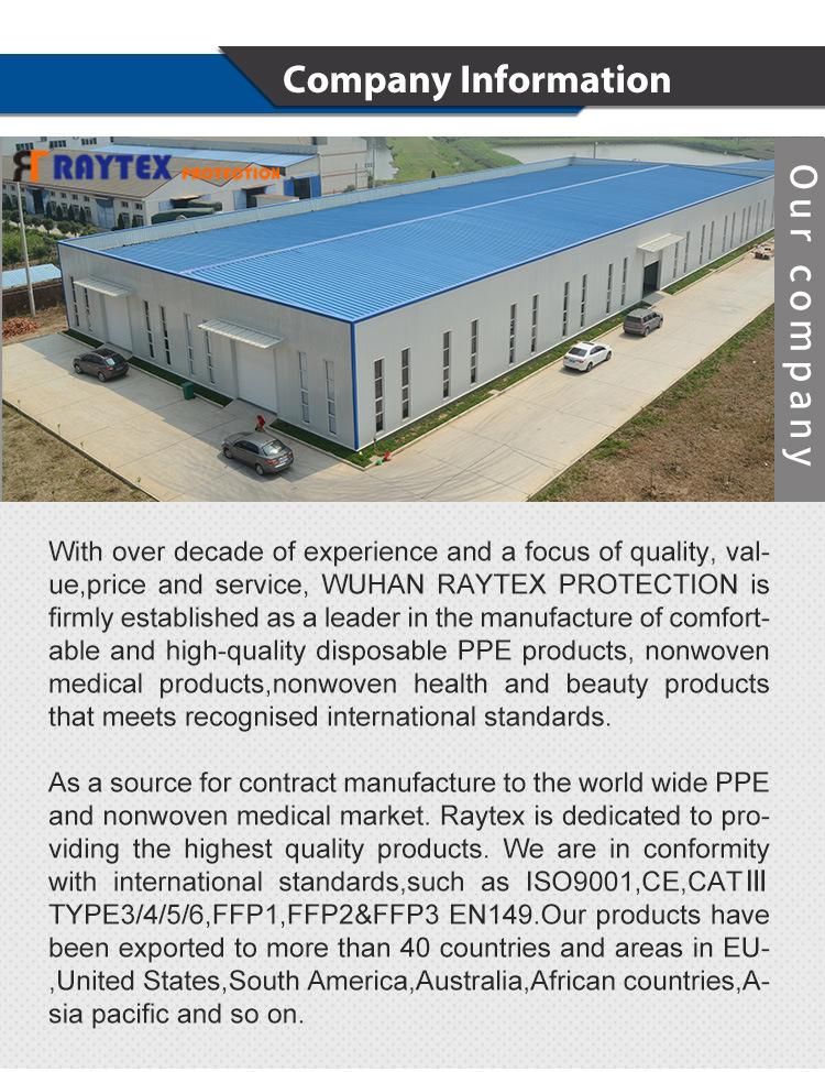 OEM En14683 Bfe99 Earloop Elastic Protective PP 3 Ply Face Mask with ISO
