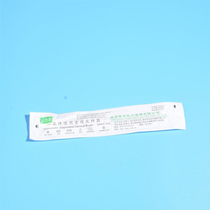 Sterile Cervical Sampler Individually Packaged Medical Disposable Cervical Brush Sampling Swab