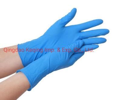 Blue Disposable Nitrile Gloves, 3.5g, Powder-Free, Exam Gloves with CE Certificate