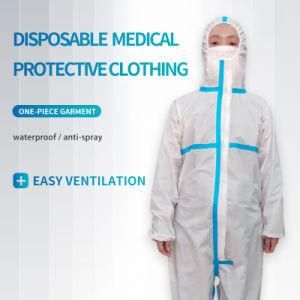 Protective Coverall Clothing Wholesale/OEM PE Protective Suit Anti-Static Electricity