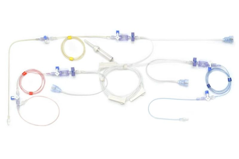 Disposable Blood Pressure IBP Transducer Triple Lumen