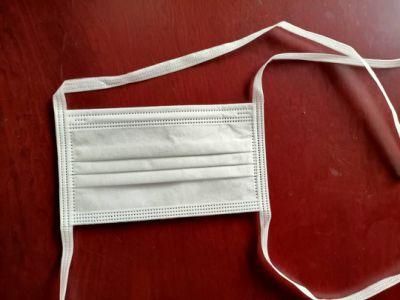 Earloop Daily Protection Dust Virus Pleated 3 Ply Non-Woven Melt-Blown Fabric Disposable Face Mask