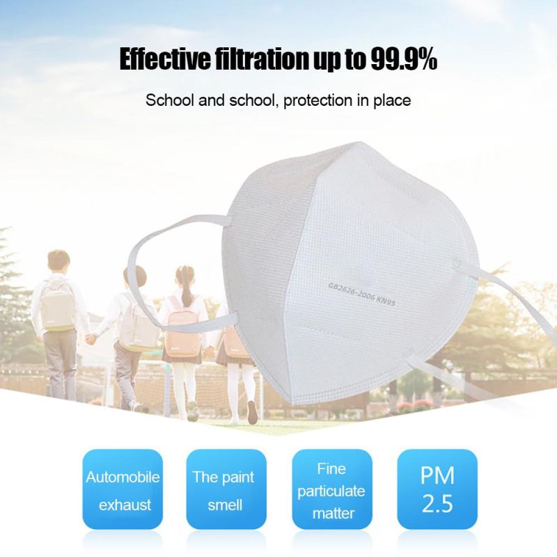 Factory Ce Certification Multi-Layer Disposable Children Mask Safety Protection Kn95 Face Mask Kids