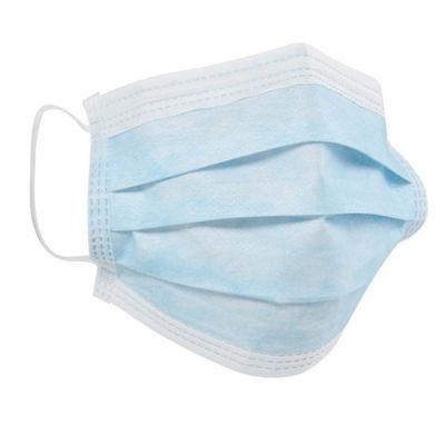 50 Packed 3 Ply Nonwoven Antidust Sterile Breathable Disposable Mask with Earloop