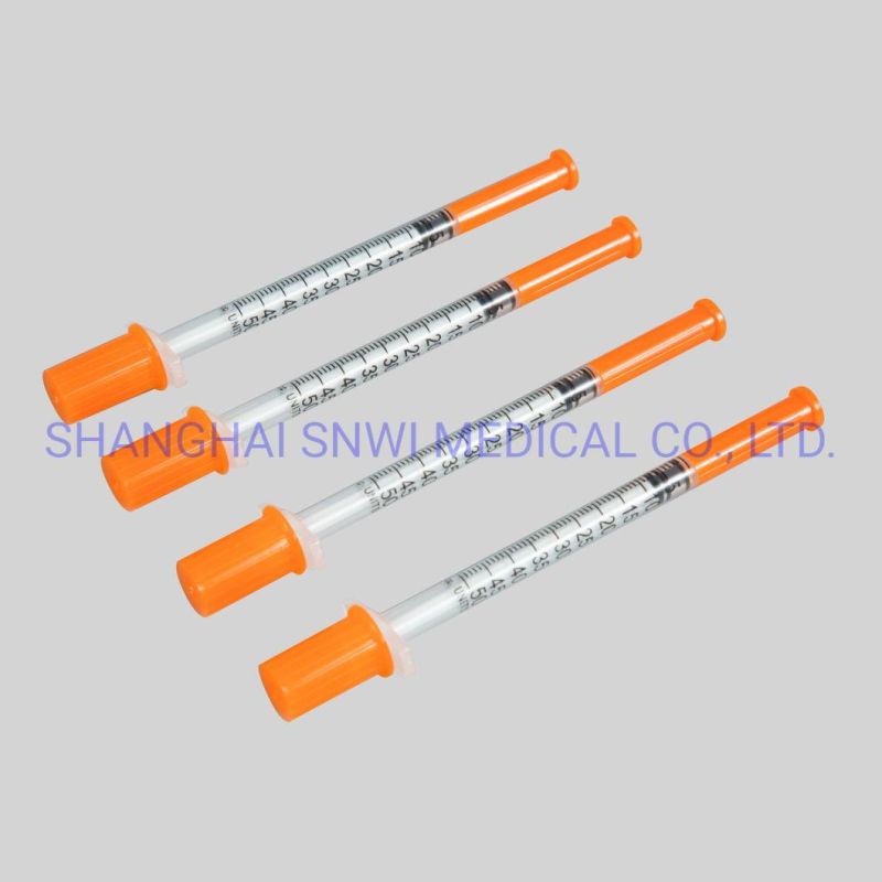 Disposable Medical Products Insulin Syringe 0.3ml, 0.5ml, 1ml