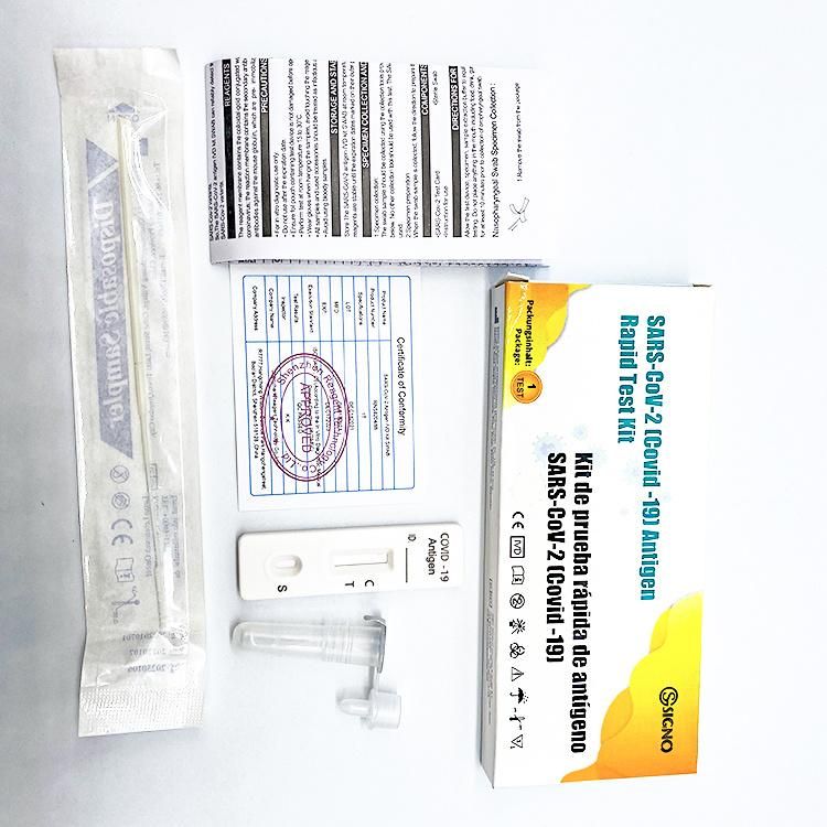 Swab Rapid Diagnostic with CE Certified Self Home Test Antigen Detection