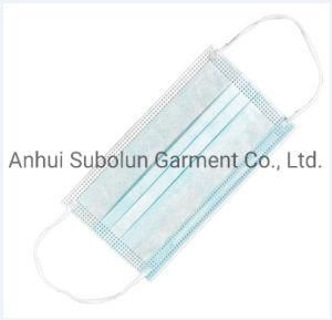 Anti-Bacterial Disposable 3-Layer Non-Woven Medical Surgical Face Mask with Adjustable Nose Strip